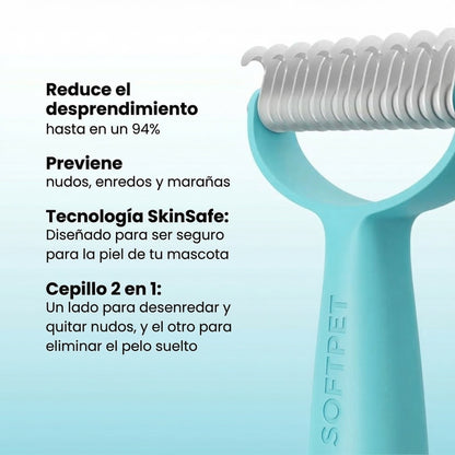 Cepillo Quitapelos para Mascotas